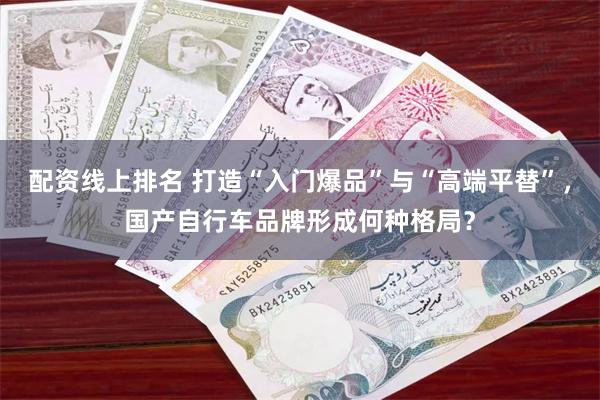 配资线上排名 打造“入门爆品”与“高端平替”，国产自行车品牌形成何种格局？