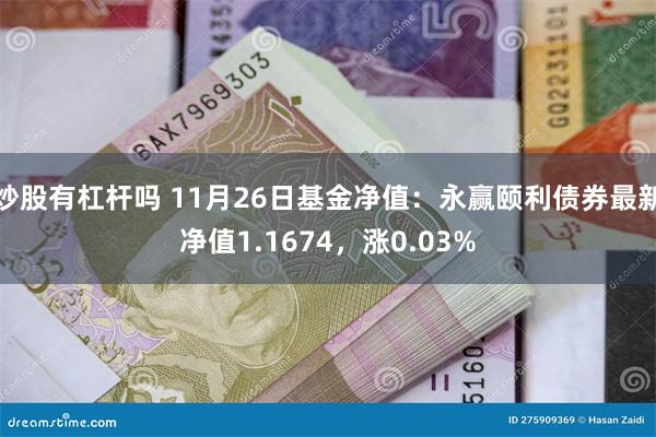 炒股有杠杆吗 11月26日基金净值：永赢颐利债券最新净值1.1674，涨0.03%