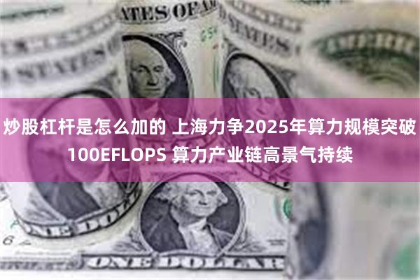 炒股杠杆是怎么加的 上海力争2025年算力规模突破100EFLOPS 算力产业链高景气持续