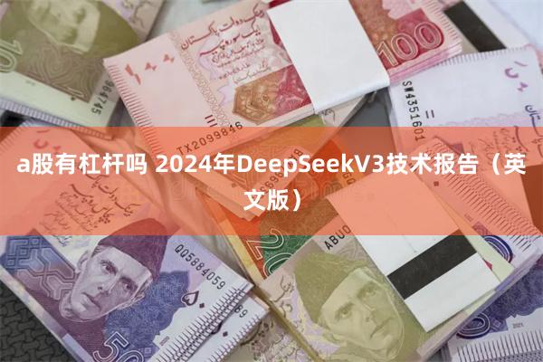 a股有杠杆吗 2024年DeepSeekV3技术报告（英文版）